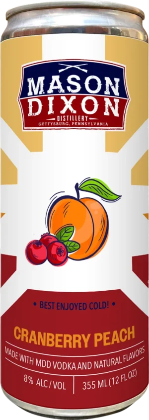 Mason Dixon Distillery - Canned Cocktail - Cranberry Peach