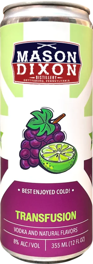 Mason Dixon Distillery - Canned Cocktail - Transfusion