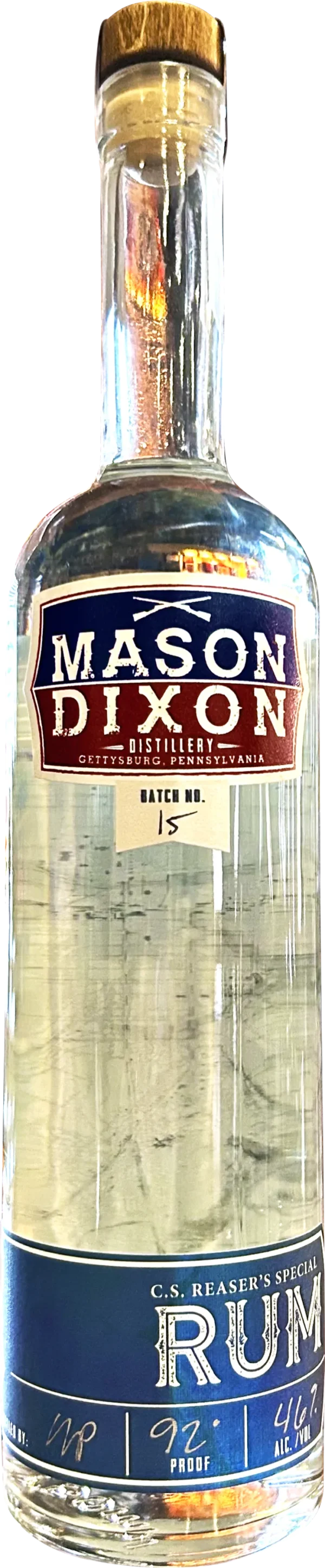 Mason Dixon Distillery Spirit - White Rum
