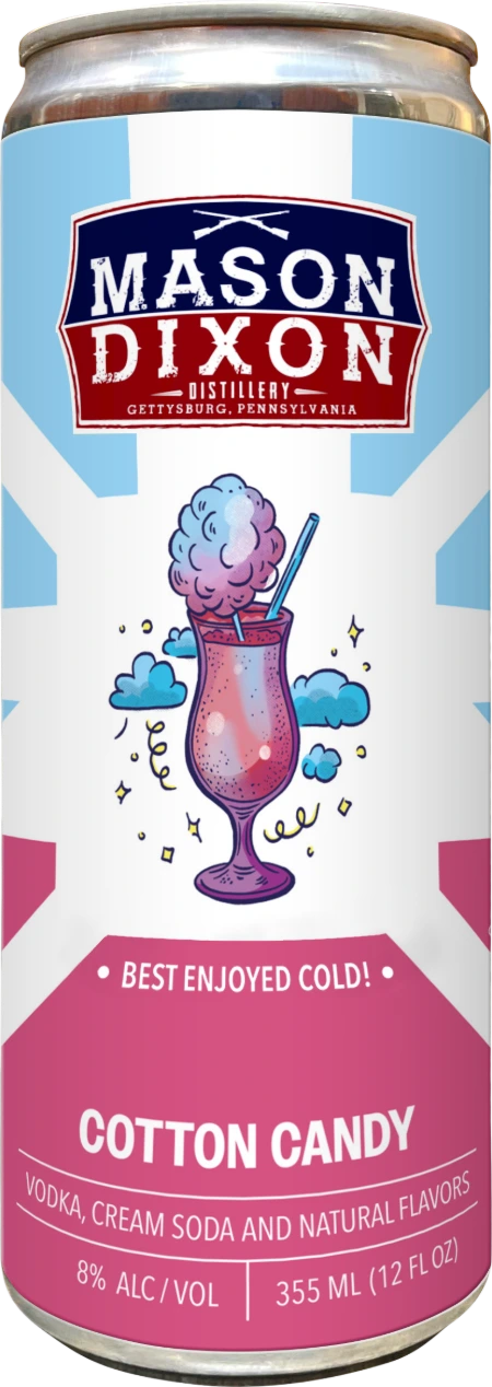 Mason Dixon Distillery - Canned Cocktail - Cotton Candy